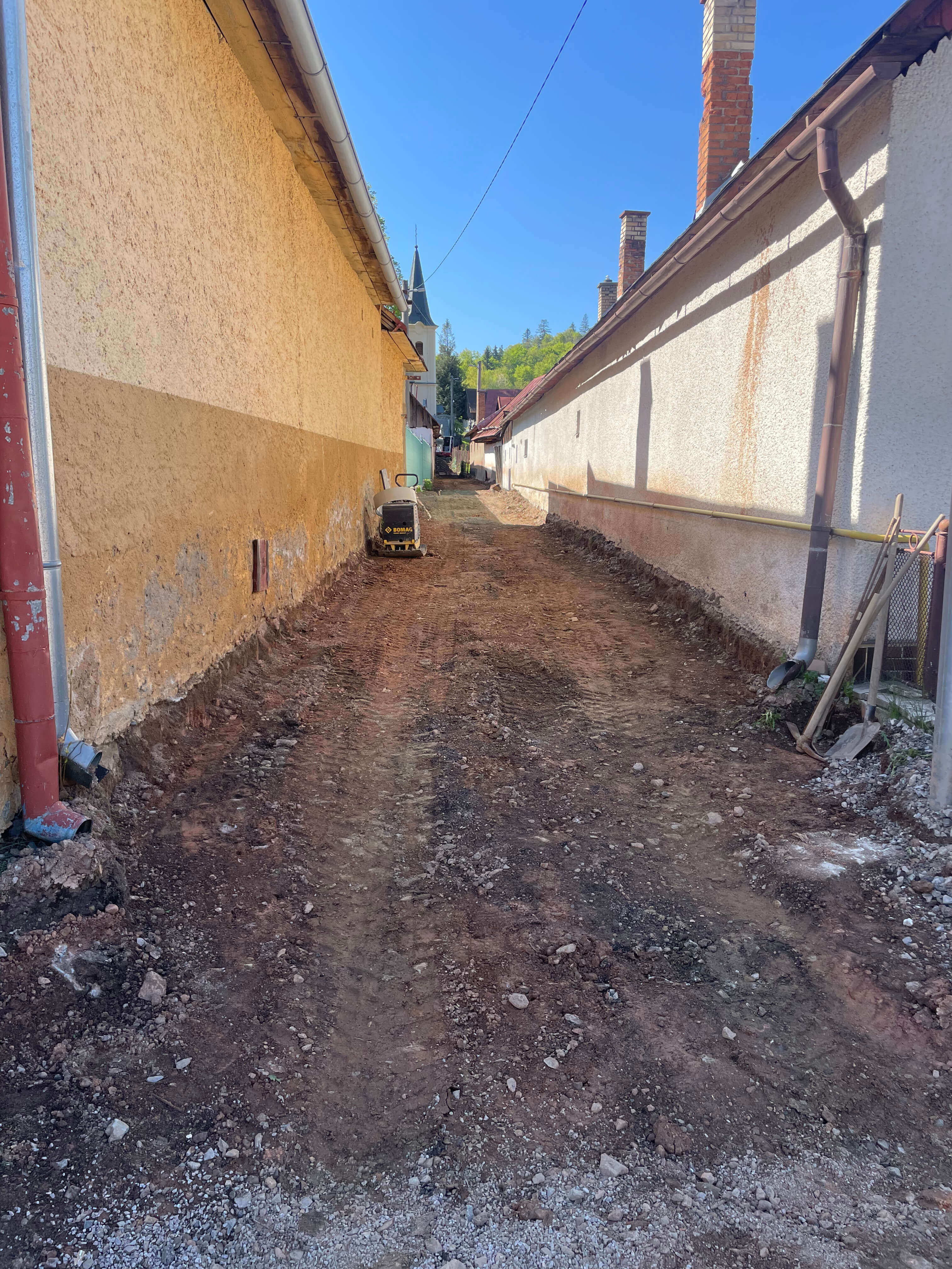 Chodník Poráč – detail dlažby